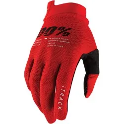 Мотокрос ръкавици 100%  iTRACK RED 