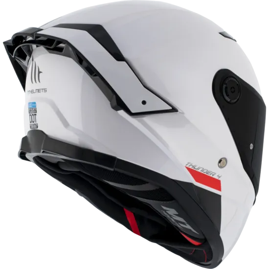 MT THUNDER 4 SV WHITE с Pinlock съвместимост и Bluetooth хендсфри опция