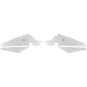 Прозрачни протектори за резервоар с шестоъгълен релеф, монтирани на син мотоциклет Yamaha, показващи логото ONEDESIGN