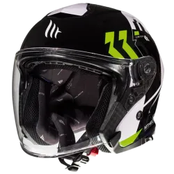 КАСКА ЗА СКУТЕР MT THUNDER 3 VENUS A6 GLOSS PEARL FLUO GREEN