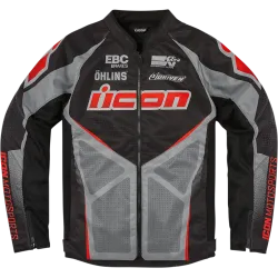 Текстилно мото яке ICON HOOLIGAN ULTRABOLT - BLACK