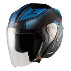 Скутер каска APRO YORK MATT BLUE