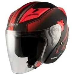 Скутер каска APRO YORK MATT RED