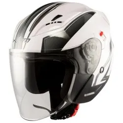 Скутер каска APRO YORK WHITE/GRAY