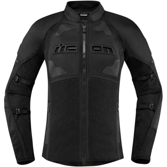 Текстилно мото яке ICON CONTRA2 BLACK - Текстилни якета от марка ICON