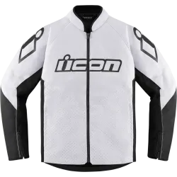 Текстилно мото яке ICON HOOLIGAN CE WHITE
