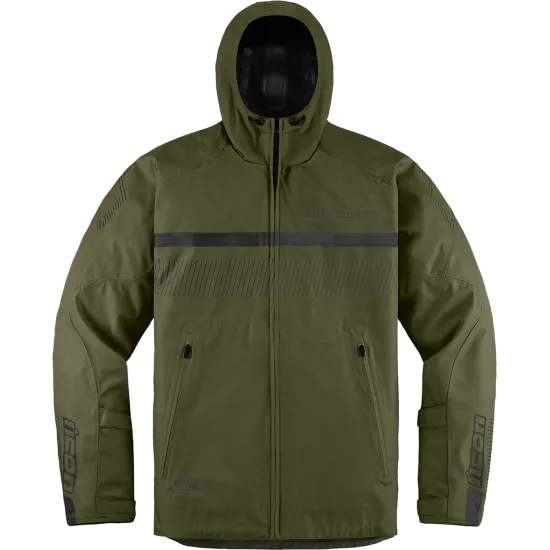 Текстилно мото яке ICON PDX3 CE - OLIVE - Текстилни якета от марка ICON
