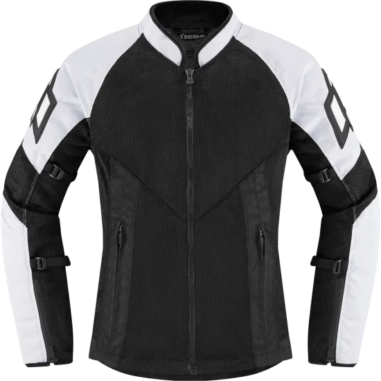 Дамско текстилно мото яке ICON MESH AF WHITE - Дамски текстилни якета от марка ICON