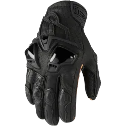 Кожени мото ръкавици ICON HYPERSPORT SHORT - BLACK