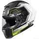 AIROH GP550 S RUSH WHITE/YELLOW – мото каска, HPC композит, 8 вентилационни отвора, иновативен дизайн