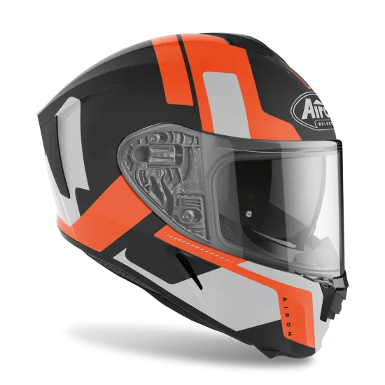 Каска AIROH SPARK SHOGUN ORANGE MATT с Pinlock и слънчеви очила