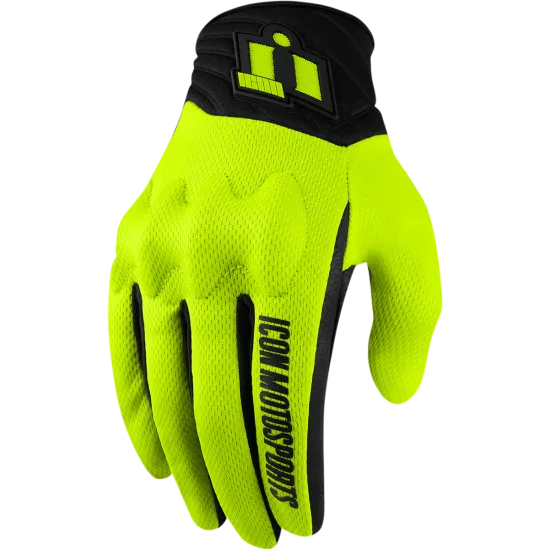 Текстилни мото ръкавици ICON ANTHEM 2 - HI-VIZ - Текстилни ръкавици за мотор от марка ICON