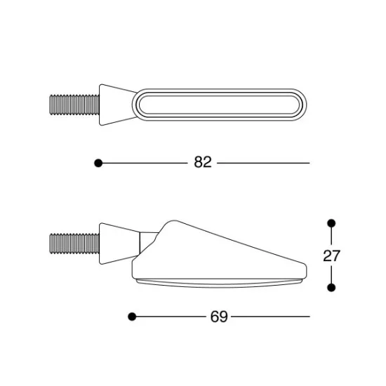 LED мото мигачи BARRACUDA SQB-LED BASIC - Мото светлини от марка Barracuda