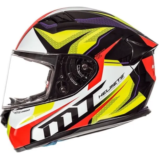 Мото каска MT KRE Lookout G4 Gloss Fluo Yellow с висококачествена защита и стилен дизайн