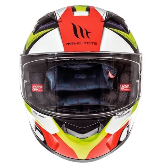 Мото каска MT KRE Lookout G4 Gloss Fluo Yellow с висококачествена защита и стилен дизайн