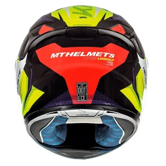 Мото каска MT KRE Lookout G4 Gloss Fluo Yellow с висококачествена защита и стилен дизайн