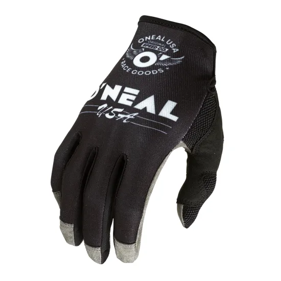 Мотокрос ръкавици ONEAL BULLET-BLACK/WHITE - Мотокрос ръкавици от марка ONeal