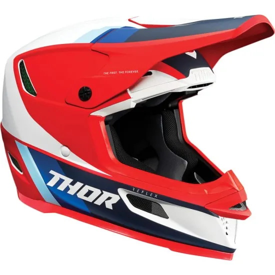 Мотокрос каска THOR REFLEX APEX RED/WHITE/BLUE - Мотокрос каски от марка Thor