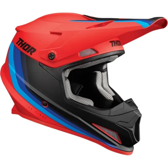 Мотокрос каска THOR SECTOR RUNNER RED/BLUE MIPS - Мотокрос каски от марка Thor