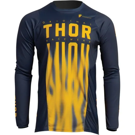 Мотокрос джърси THOR PULSE VAPOR MIDNIGHT/LEMON - Мотокрос джърси от марка Thor