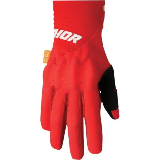 Мотокрос ръкавици THOR REBOUND RED/WHITE - Мотокрос ръкавици от марка Thor
