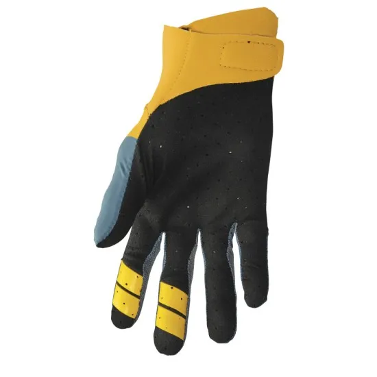Мотокрос ръкавици THOR AGILE RIVAL TEAL/YELLOW - Мотокрос ръкавици от марка Thor