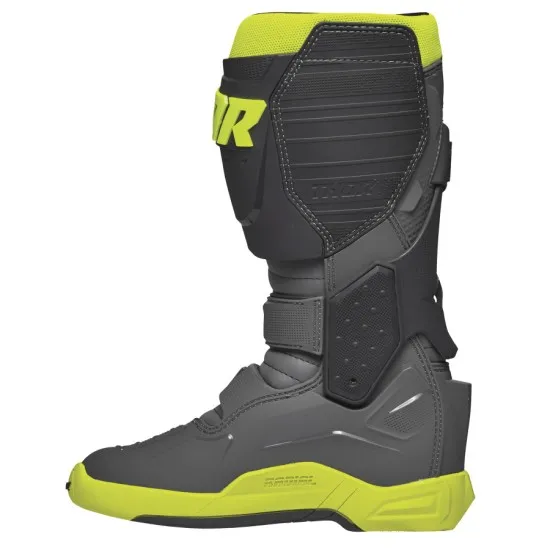 Мотокрос ботуши THOR RADIAL GRAY/FLO YELLOW BOOT - Мотокрос ботуши от марка Thor