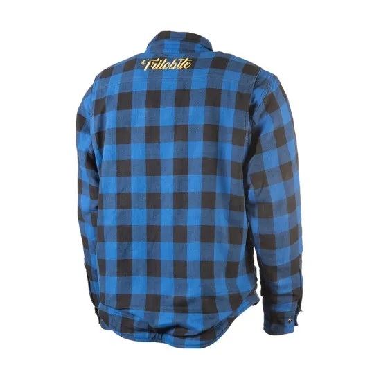 Мото риза Trilobite 1971 Timber 2.0 shirt blue - Мото ризи от марка Trilobite