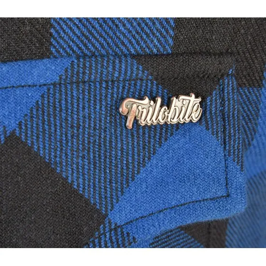 Мото риза Trilobite 1971 Timber 2.0 shirt blue - Мото ризи от марка Trilobite