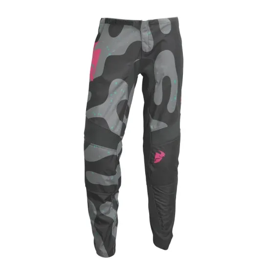 Дамски мотокрос брич  THOR WOMENS SECTOR DISGUISE GRAY/PINK - Мотокрос брич от марка Thor
