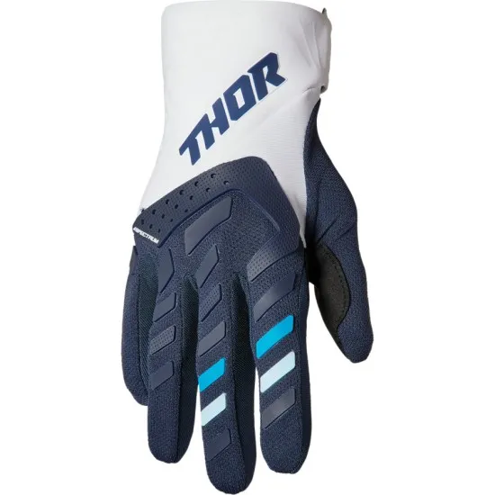 Дамски мотокрос ръкавици THOR WOMENS SPECTRUM MIDNIGHT/WHITE - Мотокрос ръкавици от марка Thor