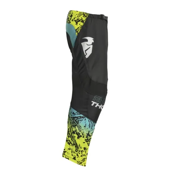 Детски мотокрос брич THOR YOUTH SECTOR ATLAS BLACK/TEAL - Детски брич панталони от марка Thor