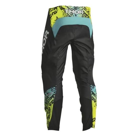 Детски мотокрос брич THOR YOUTH SECTOR ATLAS BLACK/TEAL - Детски брич панталони от марка Thor