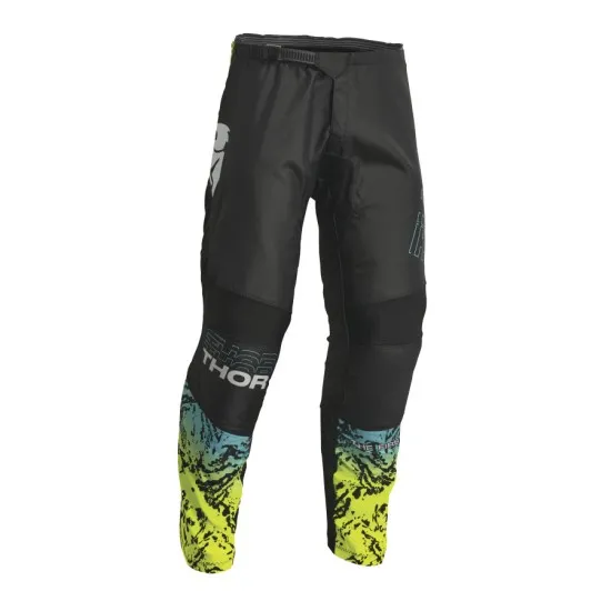 Детски мотокрос брич THOR YOUTH SECTOR ATLAS BLACK/TEAL - Детски брич панталони от марка Thor