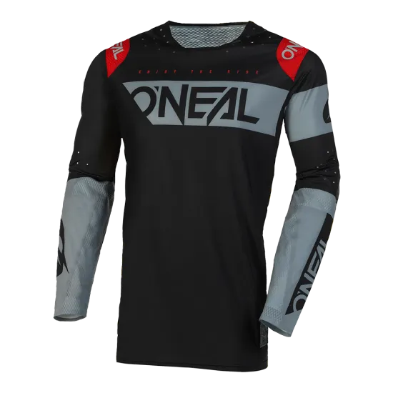 Мотокрос блуза ONEAL PRODIGY FIVE TWO V.23 BLACK/GRAY - Мотокрос джърси от марка ONeal