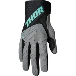 Детски мотокрос ръкавици THOR YOUTH SPECTRUM BLACK/FLO