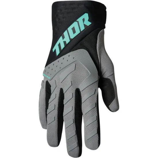 Детски мотокрос ръкавици THOR YOUTH SPECTRUM BLACK/FLO - Детски мото ръкавици от марка Thor