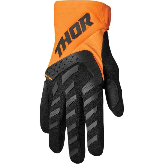 Детски мотокрос ръкавици THOR YOUTH SPECTRUM FLO ORANGE/BLACK - Детски мото ръкавици от марка Thor
