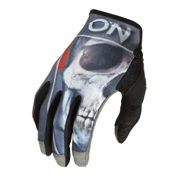 Мотокрос ръкавици O'NEAL MAYHEM BONES V.22 BLACK/RED