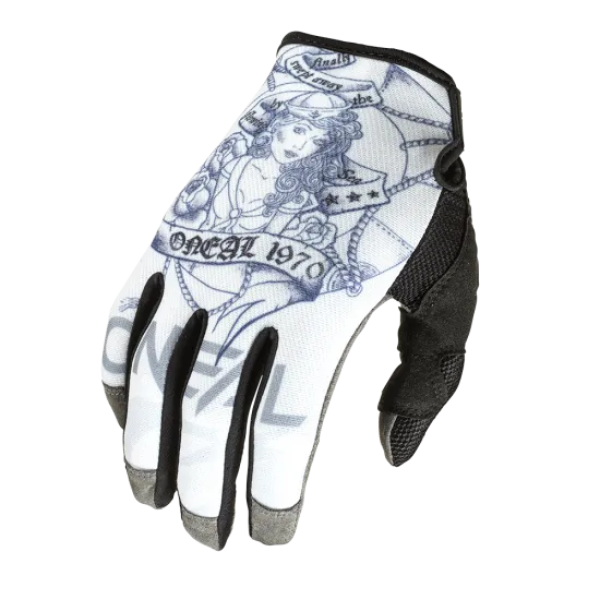 Мотокрос ръкавици ONEAL MAYHEM SAILOR V.22 WHITE - Мотокрос ръкавици от марка ONeal
