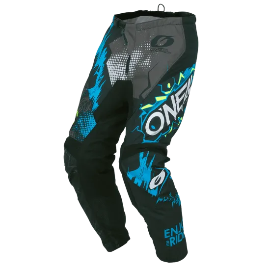 Детски мотокрос брич ONEAL  ELEMENT VILLAIN GRAY - Детски брич панталони от марка ONeal