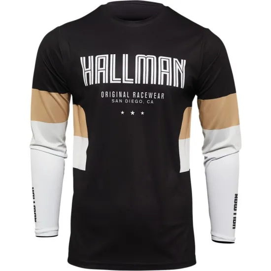 Мотокрос джърси THOR HALLMAN DIFFER DRAFT BLACK/LATTE - Мотокрос джърси от марка Thor