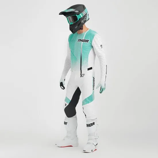 Мотокрос джърси THOR PRIME TECH WHITE/TEAL - Мотокрос джърси от марка Thor