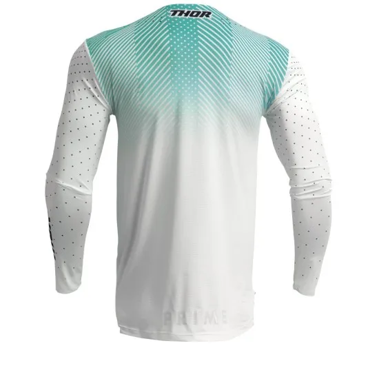 Мотокрос джърси THOR PRIME TECH WHITE/TEAL - Мотокрос джърси от марка Thor