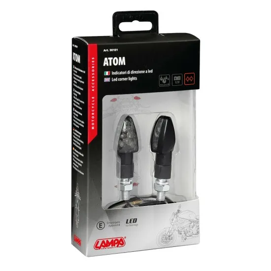 LED мигачи ATOM BLACK – 90101 - Мото светлини от марка Lampa