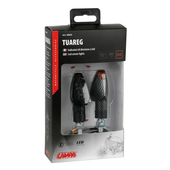 LED мигачи TUAREG CARBON- 90099 - Мото светлини от марка Lampa