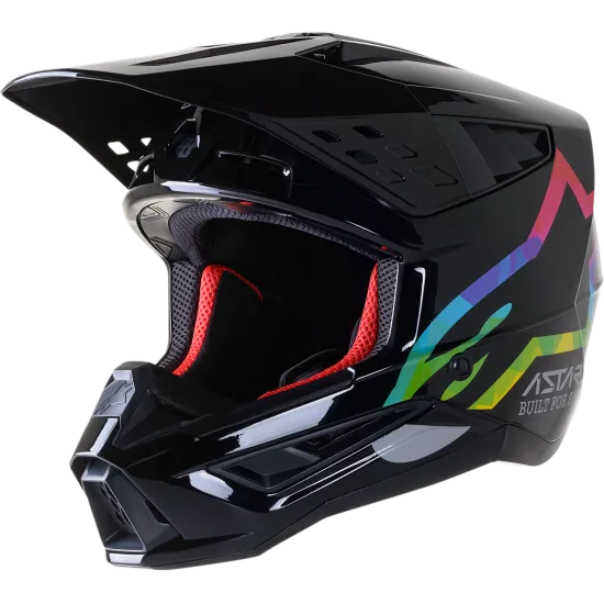 Мотокрос каска ALPINESTARS SM5 Compass BLACK/SILVER - Мотокрос каски от марка Alpinestars