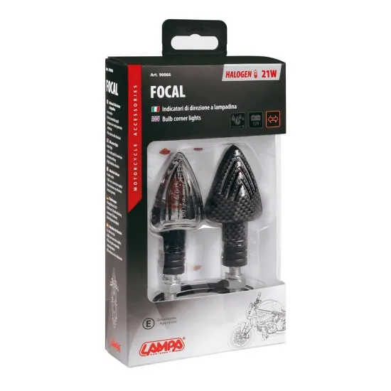 Мото мигачи FOCAL CARBON- 90066 - Мото светлини от марка Lampa