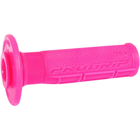 Мотокрос ръкохватка PROGRIP 794 в ярко розов флуоресцентен цвят с рельефна повърхност и фланец против изплъзване