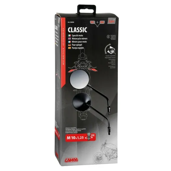 Огледала за мотор CLASSIC90490 - Мото огледала от марка Lampa